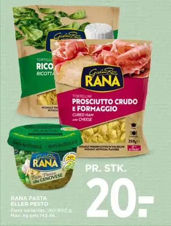 MENY RANA PASTA ELLER PESTO tilbud