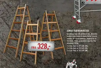 Johannes Fog JUMBO TRÆWIENERSTIGE tilbud