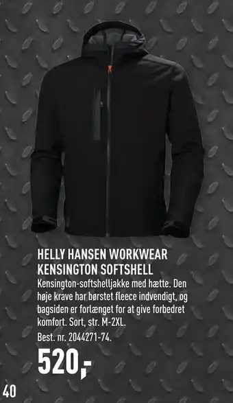 Johannes Fog HELLY HANSEN WORKWEAR KENSINGTON SOFTSHELL tilbud