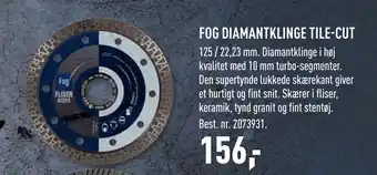 FOG DIAMANTKLINGE TILE-CUT
