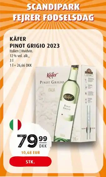 Scandinavian Park KÄFER PINOT GRIGIO 2023 tilbud