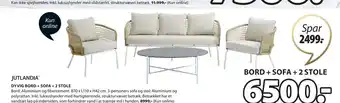 JYSK DYVIG BORD + SOFA + 2 STOLE tilbud