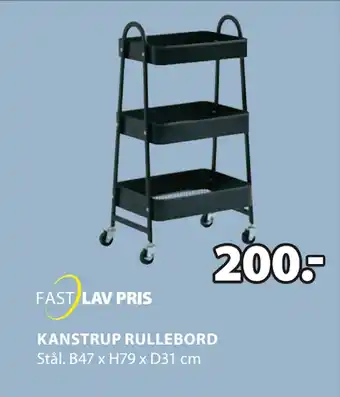 JYSK KANSTRUP RULLEBORD tilbud