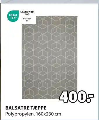 JYSK BALSATRE TÆPPE tilbud