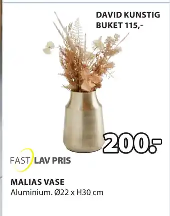 JYSK MALIAS VASE tilbud