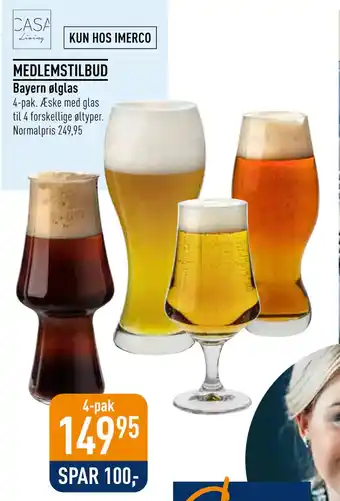 Imerco Bayern ølglas tilbud