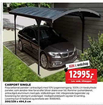 jem & fix CARPORT SINGLE tilbud