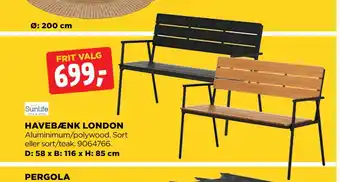 jem & fix HAVEBÆNK LONDON tilbud