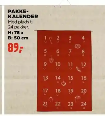 jem & fix Pakke­kalender tilbud