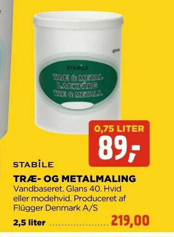 jem & fix Træ- og metalmaling tilbud