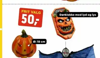 Dørklokke med lyd og lys