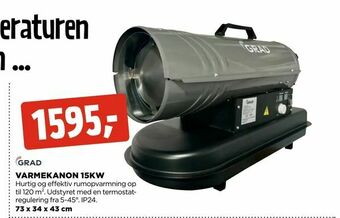 jem & fix Varmekanon 15kw tilbud