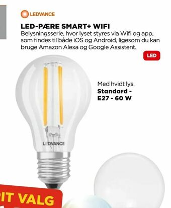 jem & fix Led-pære smart+ wifi tilbud