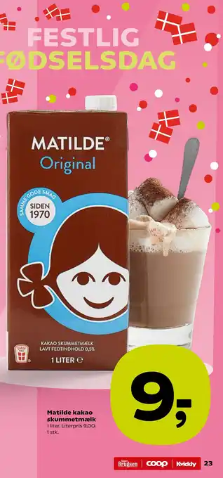 Matilde kakao skummetmælk