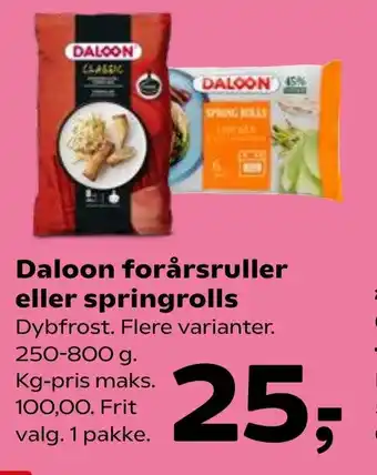 Coop.dk Daloon forårsruller eller springrolls tilbud