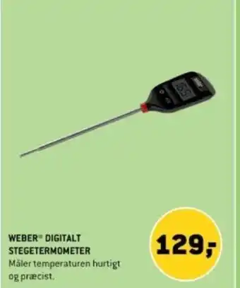 XL-BYG WEBER DIGITALT STEGETERMOMETER tilbud