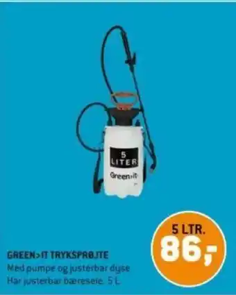 XL-BYG GREEN>IT TRYKSPRØJTE tilbud