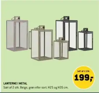 XL-BYG LANTERNE I METAL tilbud