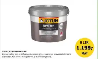 XL-BYG JOTUN DRYTECH MURMALING tilbud