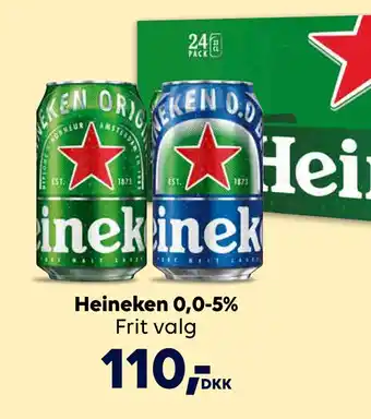 BorderShop Heineken 0,0-5% tilbud