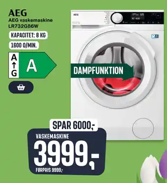 Skousen AEG vaskemaskine LR732G86W tilbud