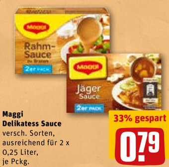 REWE DE Maggi Delikatess Sauce tilbud