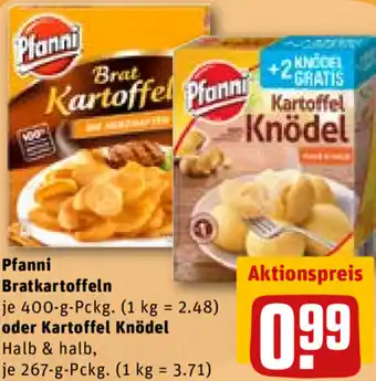 REWE DE Pfanni Bratkartoffeln Oder Kartoffel Knödel tilbud