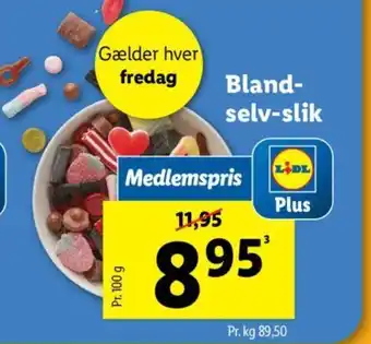 Lidl Bland- selv-slik tilbud