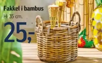 Føtex Fakkel i bambus tilbud