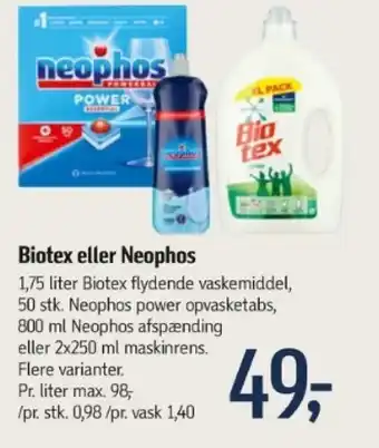 Føtex Biotex eller Neophos tilbud