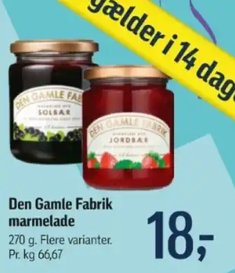 Føtex Den Gamle Fabrik marmelade tilbud