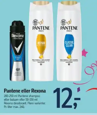 Føtex Pantene eller Rexona tilbud