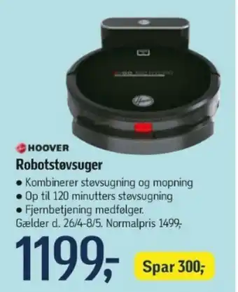 Føtex HOOVER Robotstøvsuger tilbud