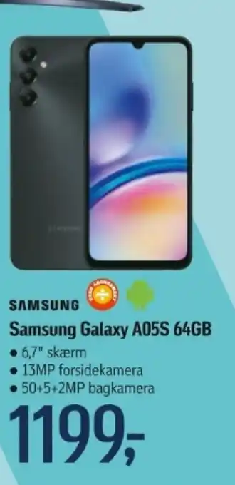 Føtex Samsung Galaxy A05S 64GB tilbud