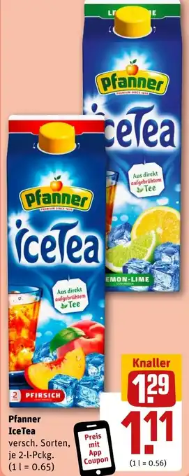 REWE Pfanner IceTea tilbud