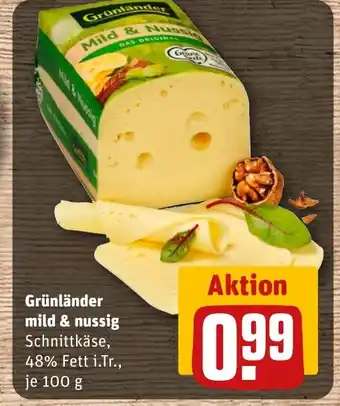 REWE DE Grünländer mild & nussig tilbud