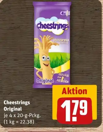 REWE DE Cheestrings Original tilbud