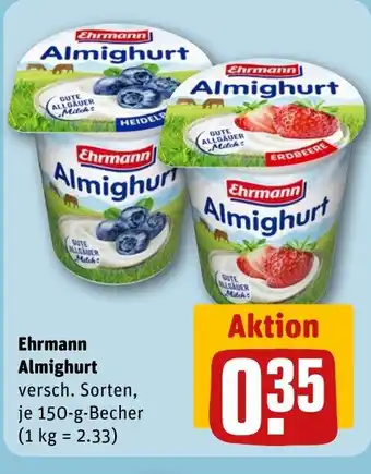 REWE Ehrmann Almighurt tilbud