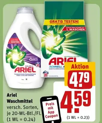 REWE Ariel Waschmittel tilbud