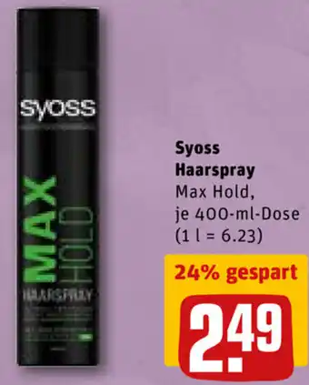 REWE DE Syoss Haarspray 400ml tilbud
