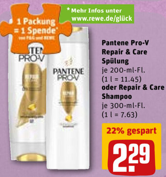REWE DE Pantene Pro-V Repair & Care Spülung tilbud