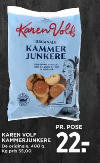 MENY KAREN VOLF KAMMERJUNKERE tilbud