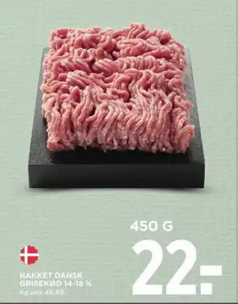 MENY HAKKET DANSK GRISEKØD 14-18 % tilbud