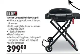 Citti Traveler Compact Mobiler Gasgrill tilbud