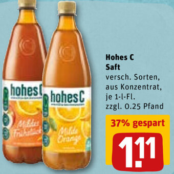 REWE DE Hohes C Saft tilbud