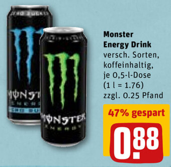 REWE DE Monster Energy Drink tilbud