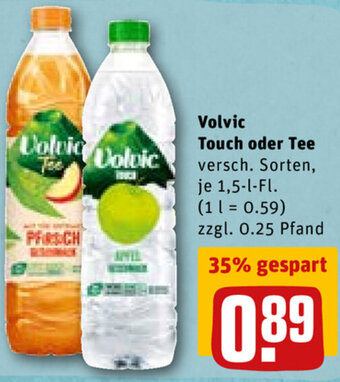 REWE DE Volvic Touch Oder Tee tilbud