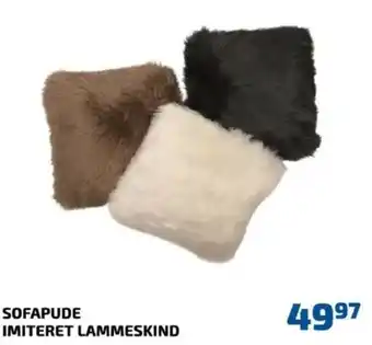 Davidsen Sofapude Imiteret Lammeskind tilbud