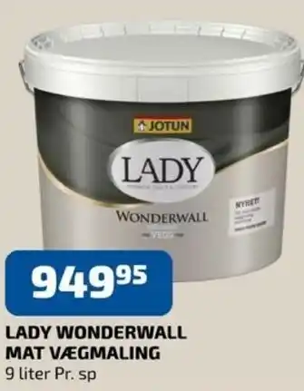 Davidsen Lady Wonderwall Mat Vægmaling 9 Liter tilbud