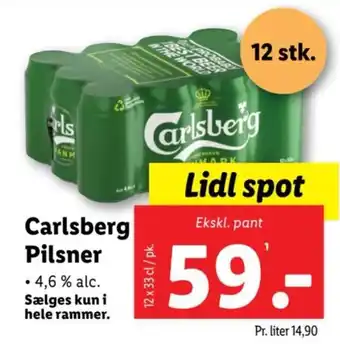 Lidl Carlsberg Pilsner tilbud